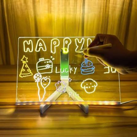 Acrylic Lcd Writing Tablet/Acrylic LED Writing Board with Glow & Neon Effects